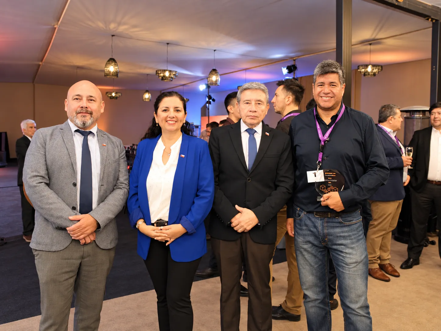 Authorities and company representatives at the Open Aster awards reception