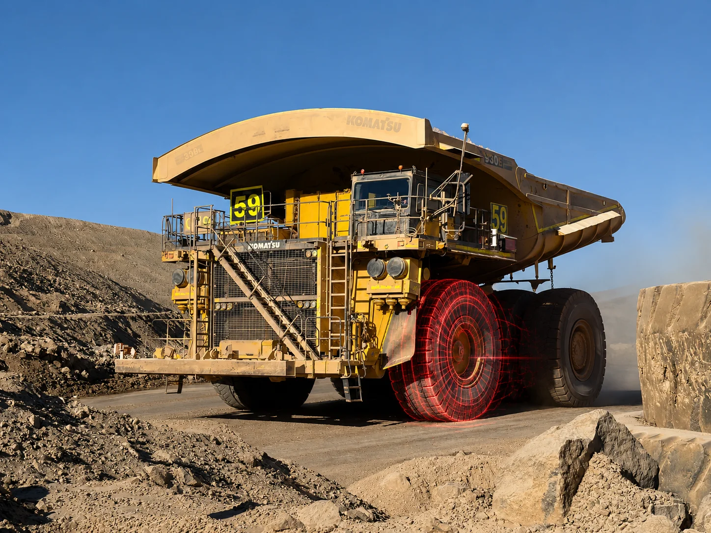 Producción adicional — camiones mineros